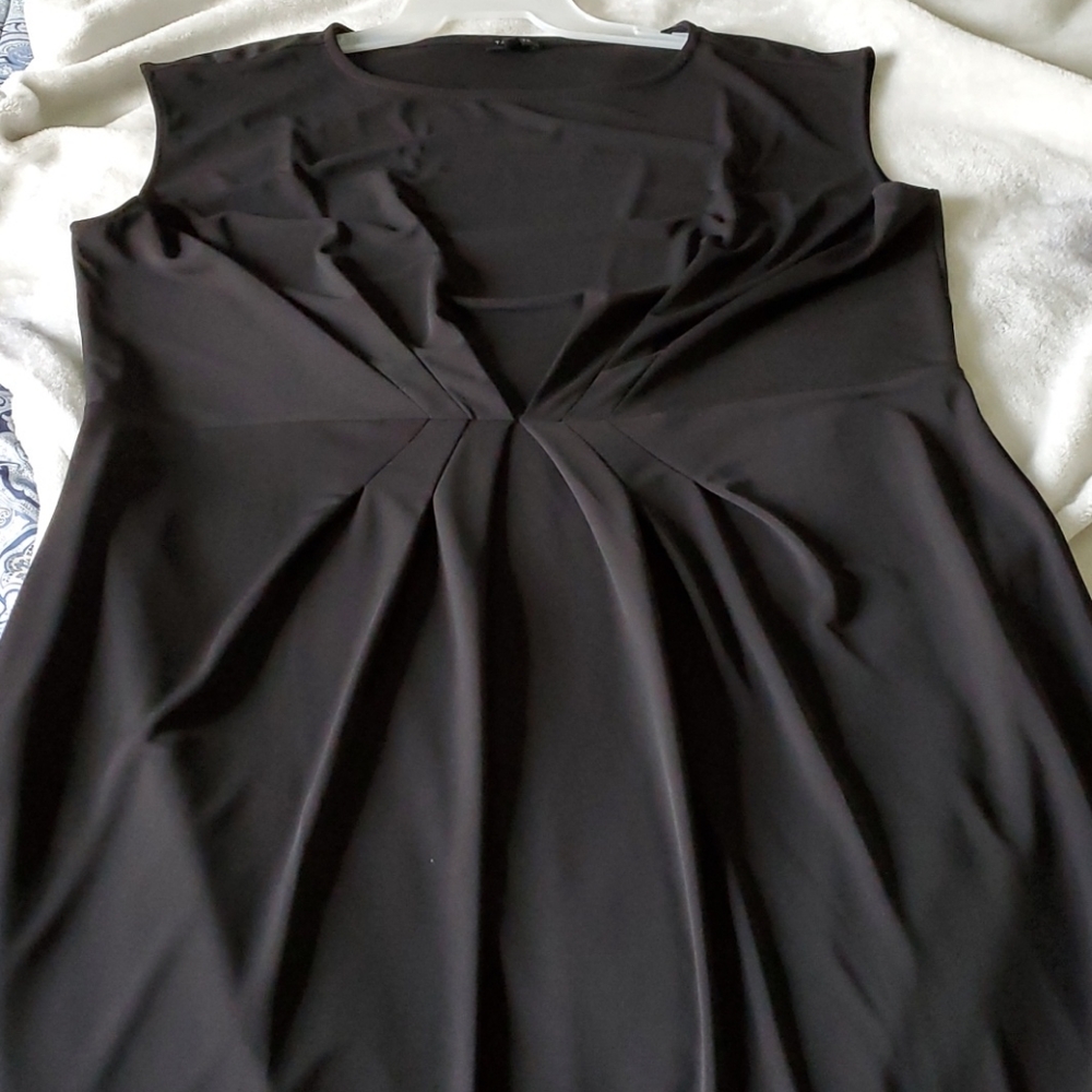 Talbots black jersey dress